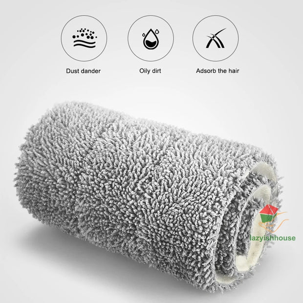 Mop and bucket with Wringer Set, Flat ,for floor cleaning with 3 Microfiber Pads