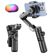 3-Axis Handheld Gimbal Stabilizer for Smartphone with Fill Light for iPhone and Android